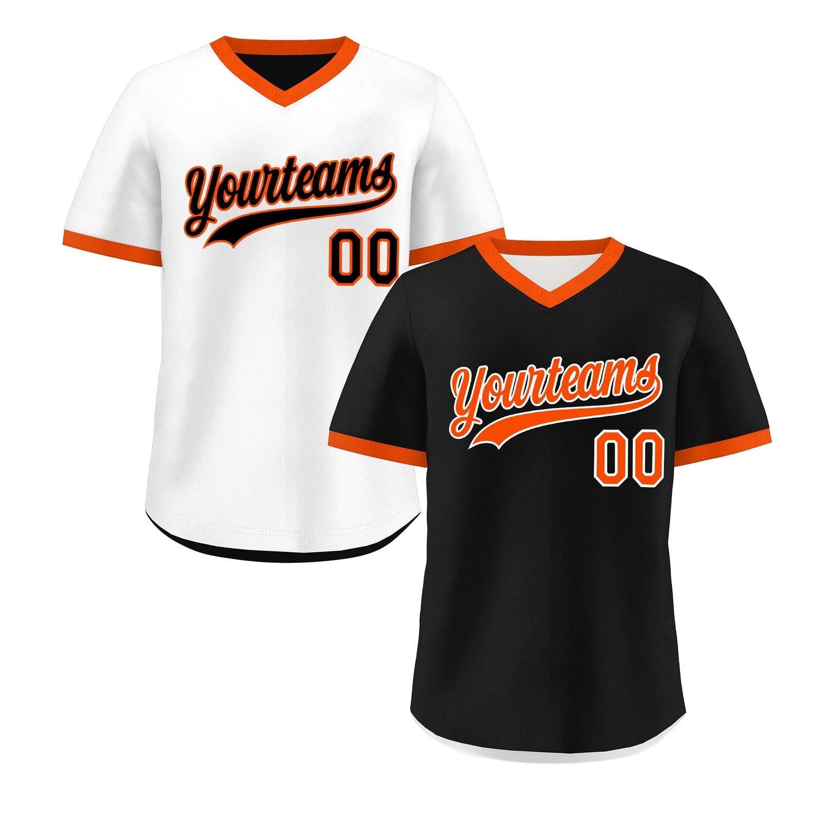 Custom Black White Reversible Classic Style Lightweight Baseball Jersey| KXKSHOP