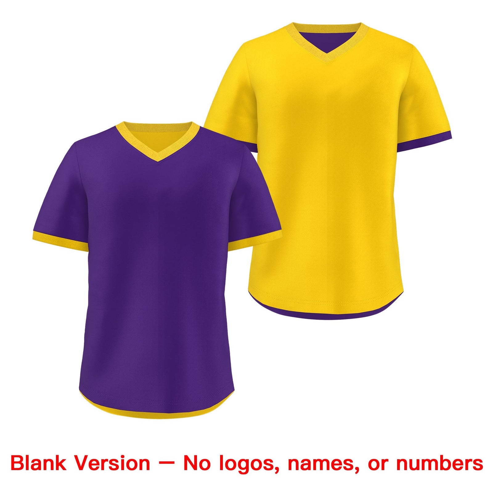 Custom Purple Gold Reversible Classic Style Breathable Baseball Jersey| KXKSHOP
