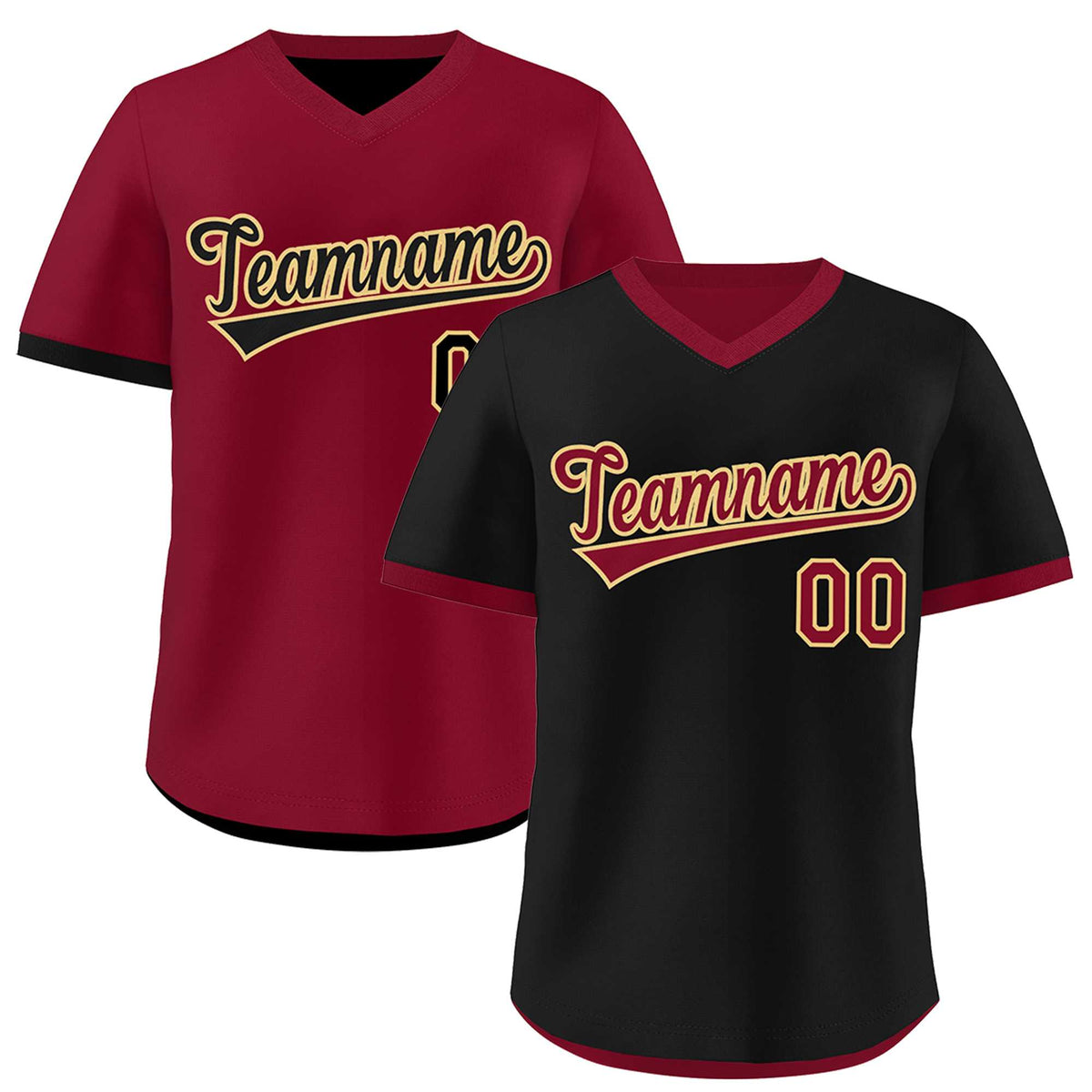Custom Crimson Khaki Reversible Classic Style Lightweight Baseball Jersey| KXKSHOP