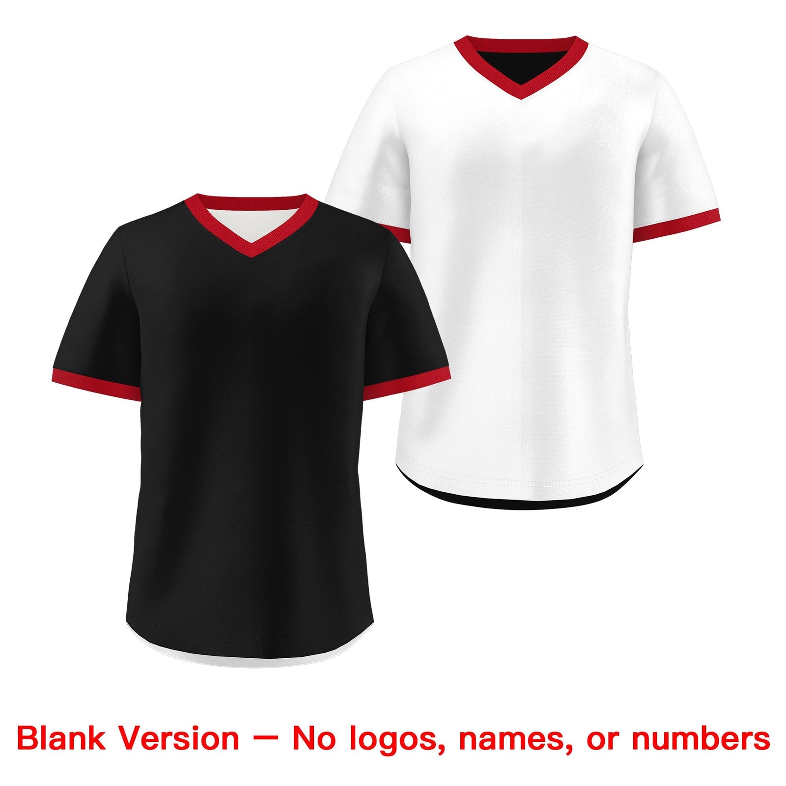 Custom White Black Red Reversible Classic Style Quick Dry Baseball Jersey| KXKSHOP