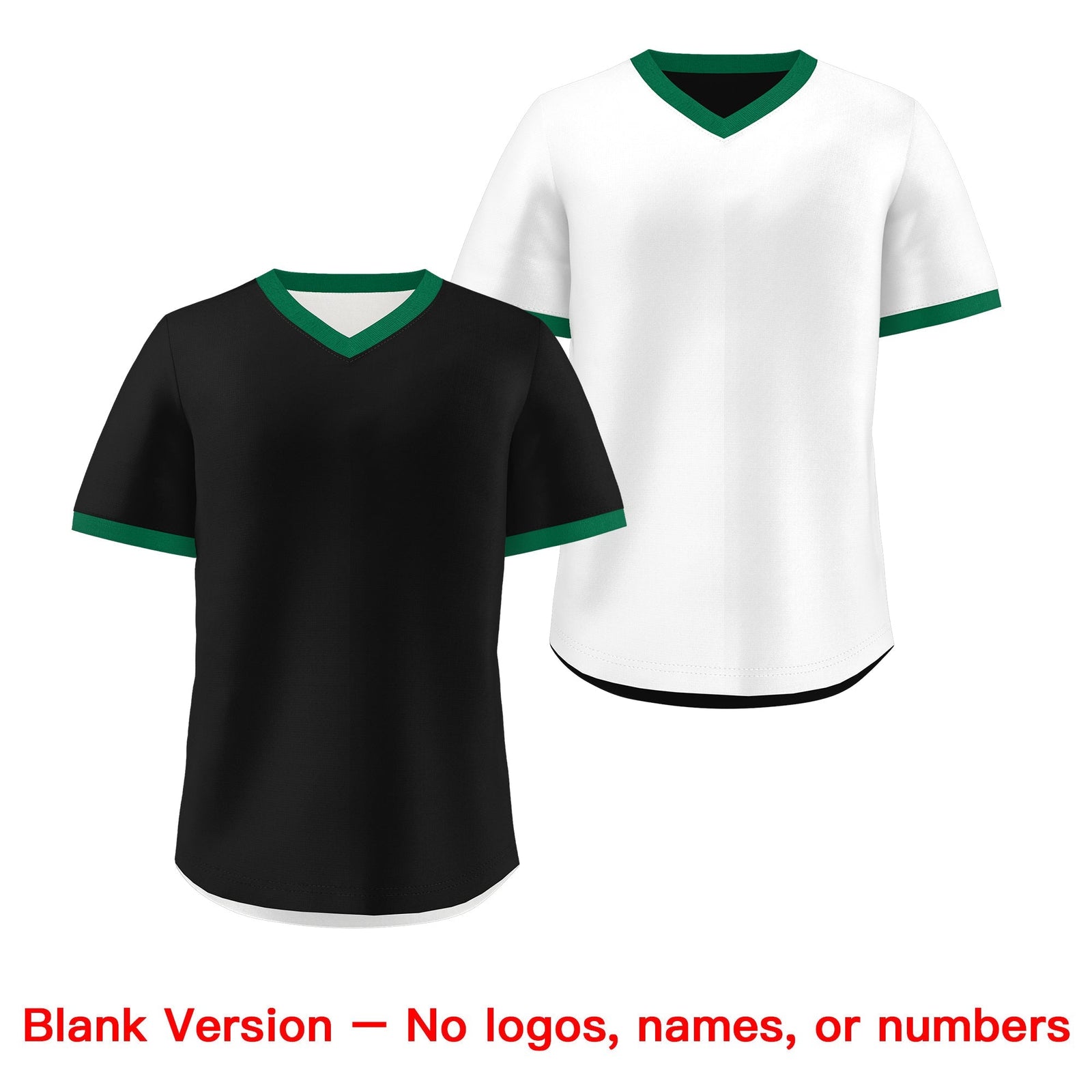 Custom White Black Kelly Green Reversible Classic Style Breathable Baseball Jersey| KXKSHOP