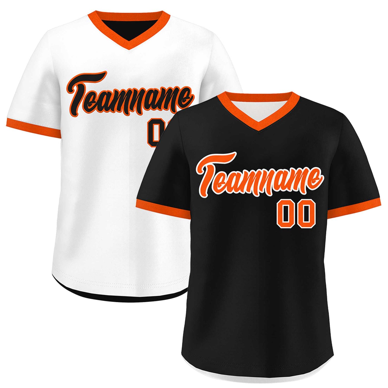 Custom Black White Reversible Classic Style Lightweight Baseball Jersey| KXKSHOP