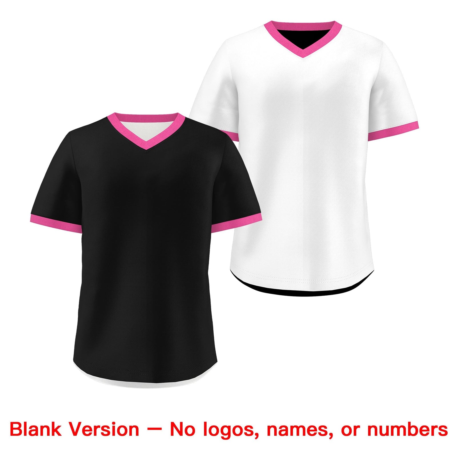 Custom White Black Pink Reversible Classic Style Breathable Baseball Jersey| KXKSHOP