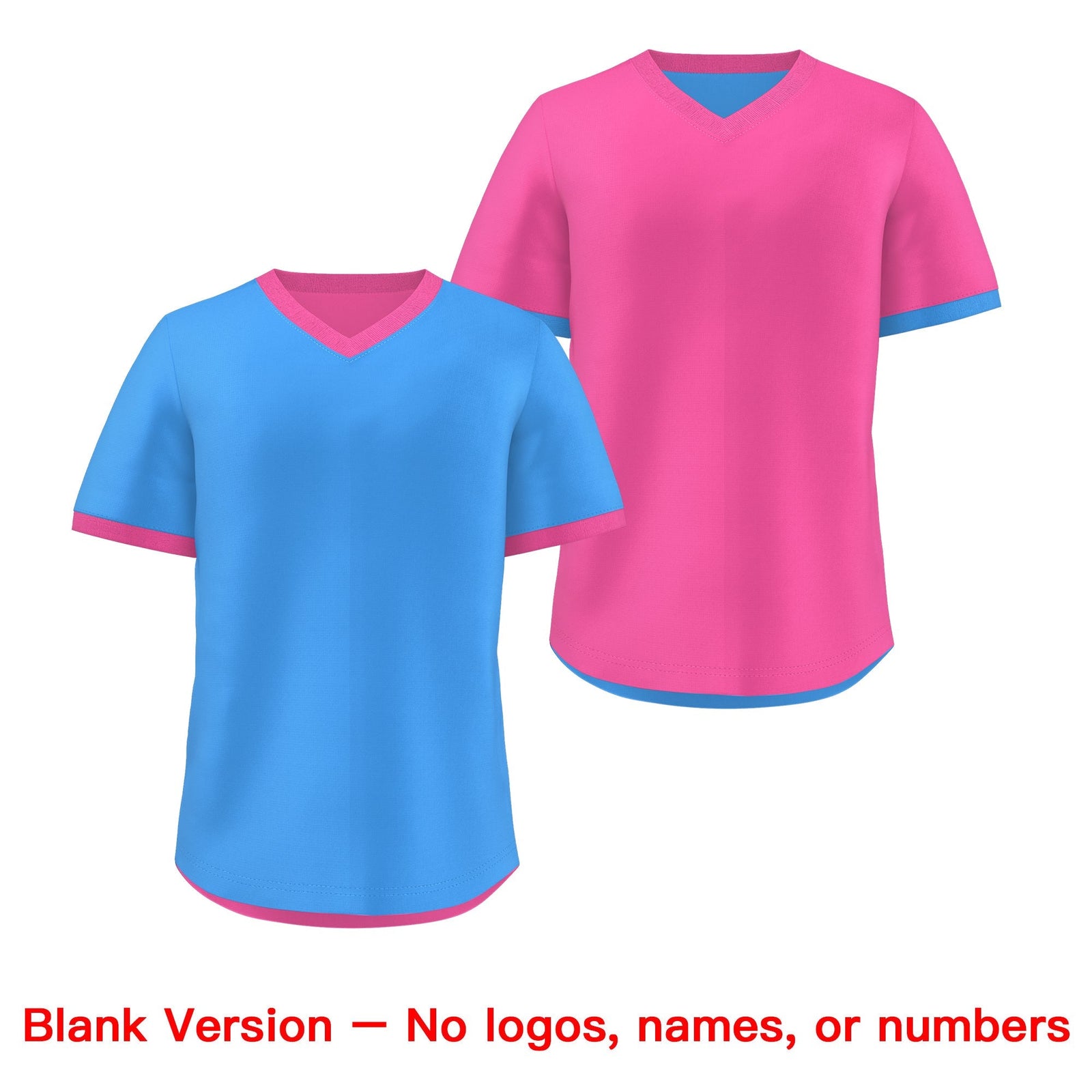 Custom Pink Powder Blue Reversible Classic Style Breathable Baseball Jersey| KXKSHOP