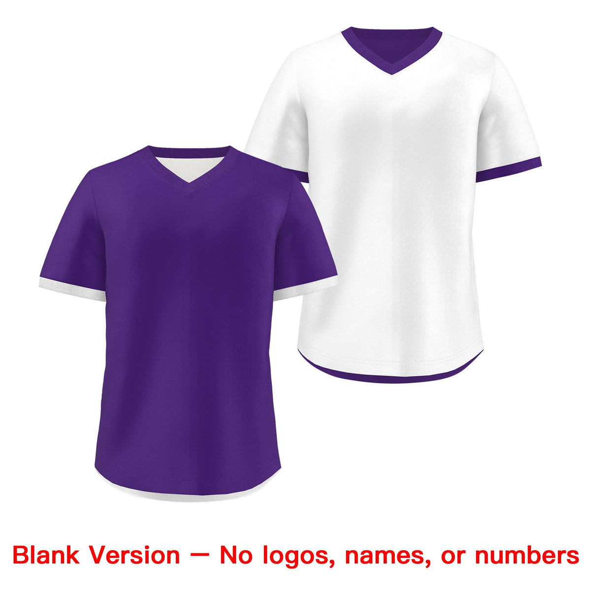Custom Purple White Reversible Classic Style Breathable Baseball Jersey| KXKSHOP