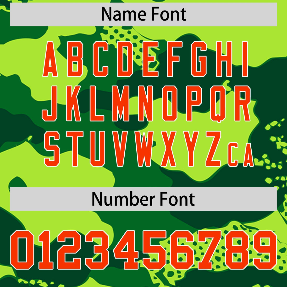 Custom Orange Dark Green Kelly Green Reversible Camo Breathable Baseball Jersey| KXKSHOP