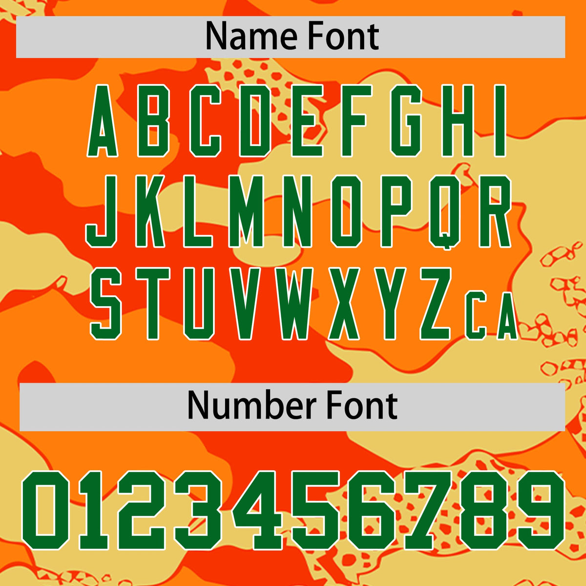 Custom Orange Dark Green Kelly Green Reversible Camo Breathable Baseball Jersey| KXKSHOP