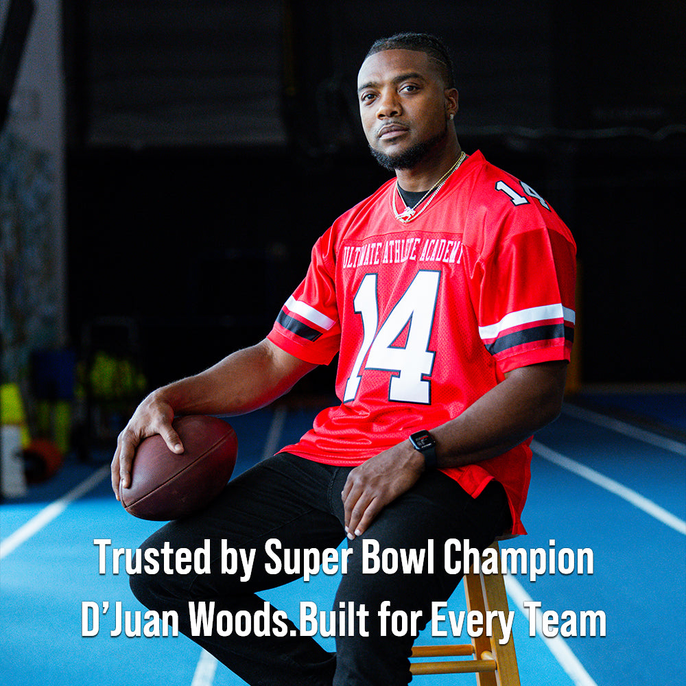 Custom Red White-Black Classic Style Mesh Authentic Football Jersey
