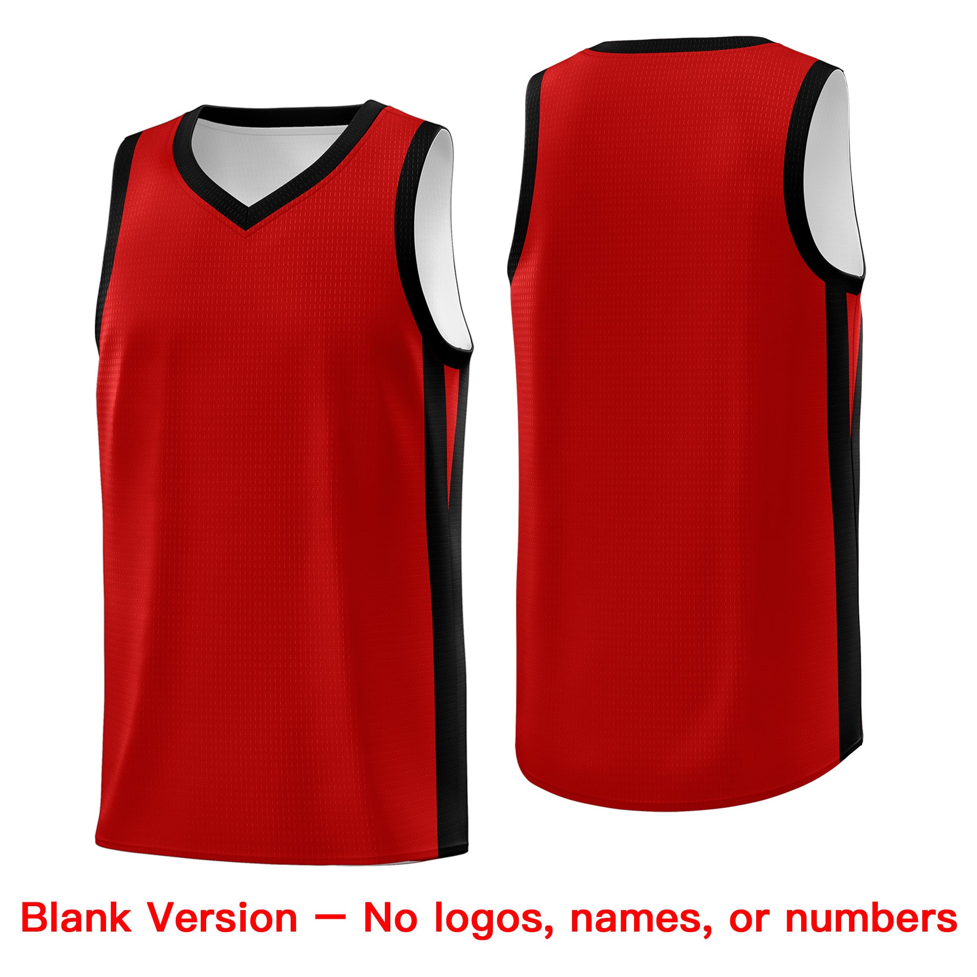 Custom Red Black Classic Tops Basketball Jersey