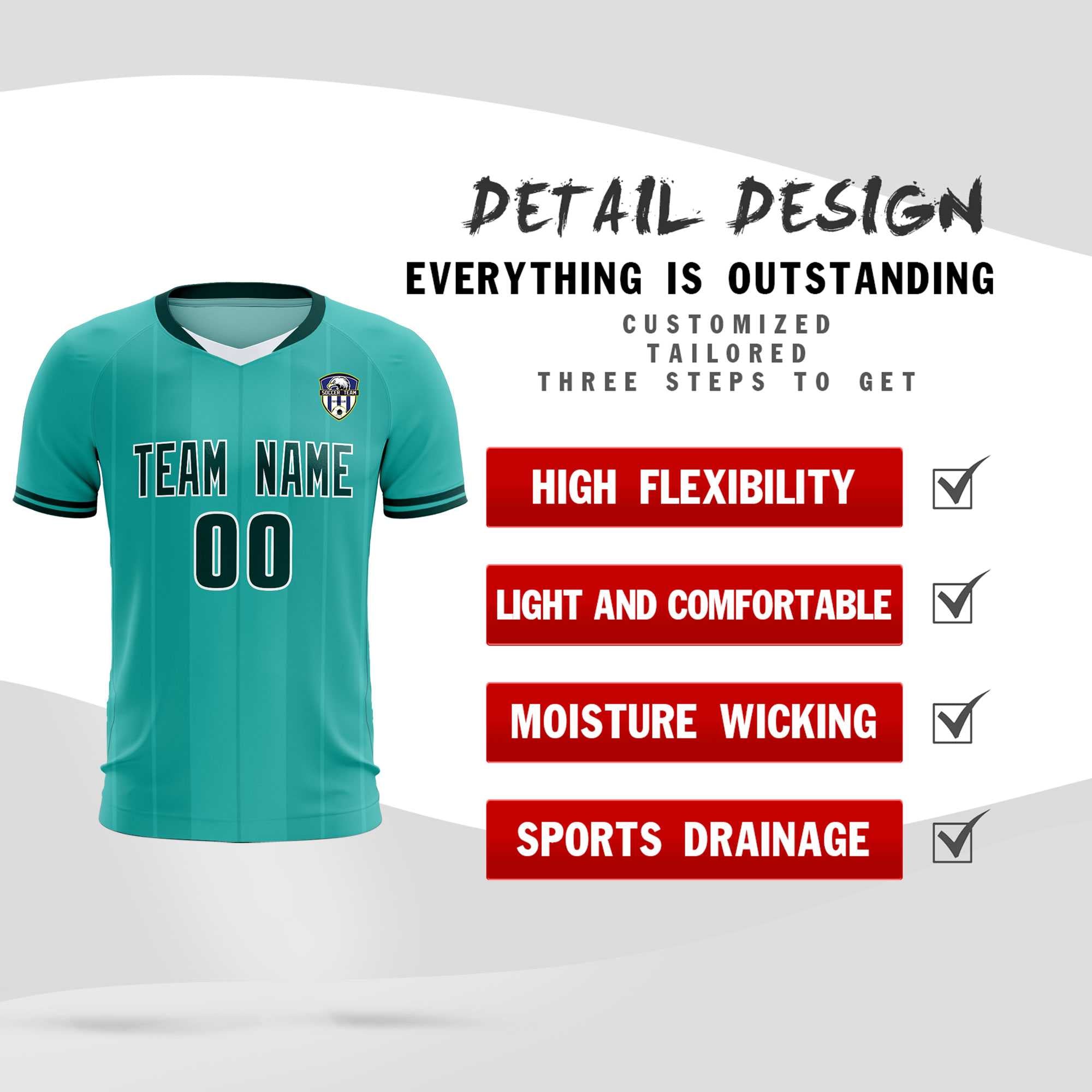 Custom Bright Green Classic Striped Personalized Soccer Tops/Sets Jersey