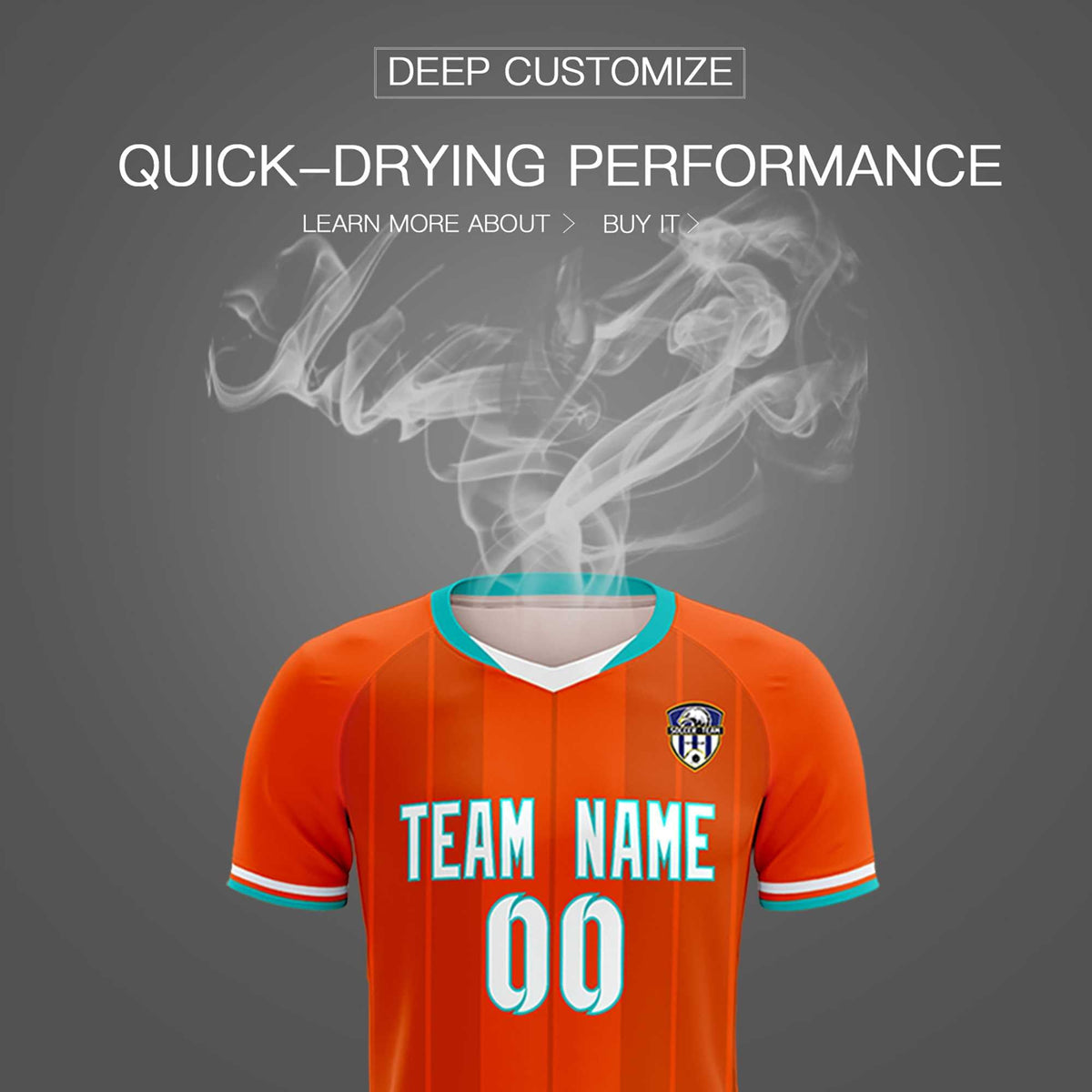 Custom Orange Classic Striped Personalized Soccer Tops/Sets Jersey