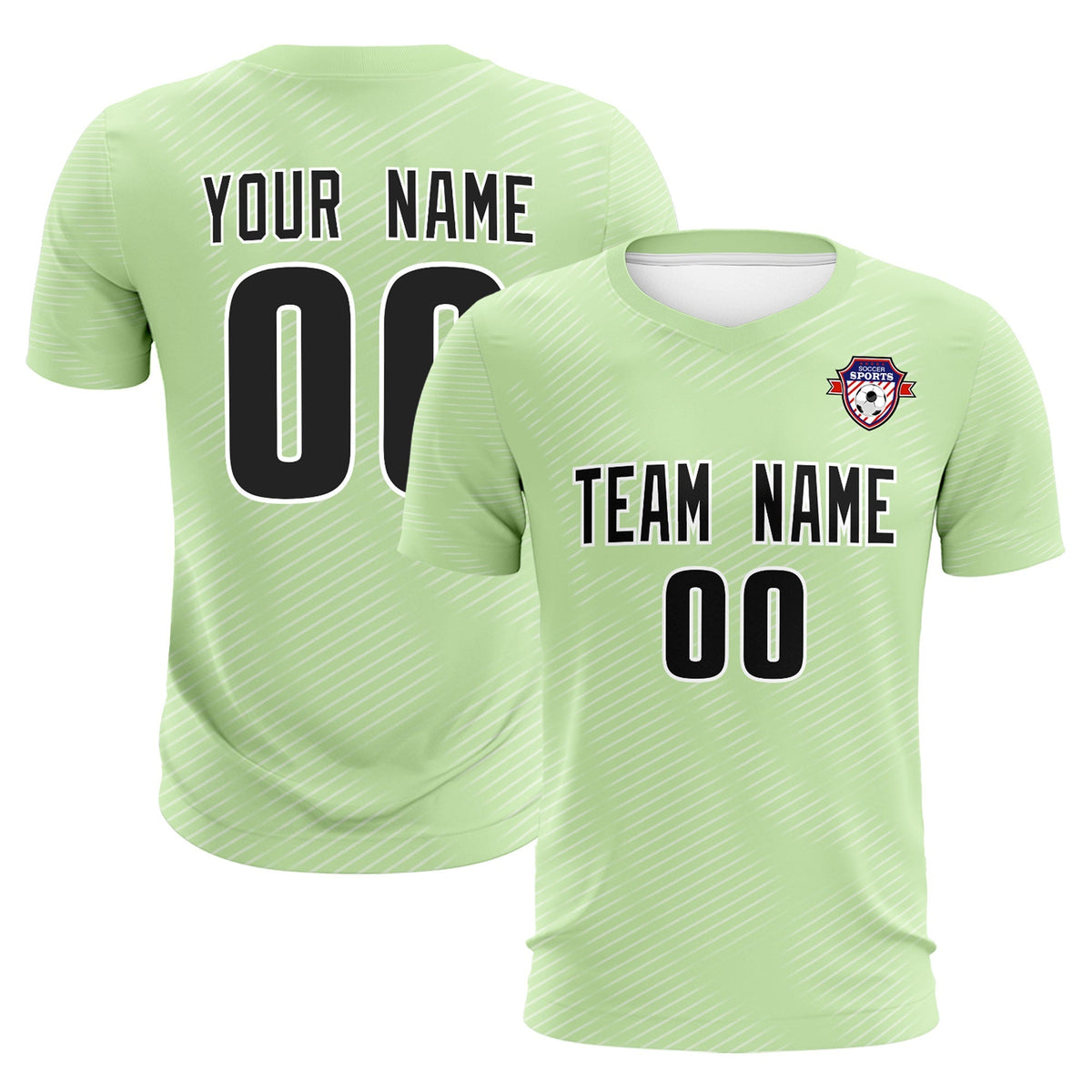 Custom Green White Training Uniform For Men Soccer Sets Jersey