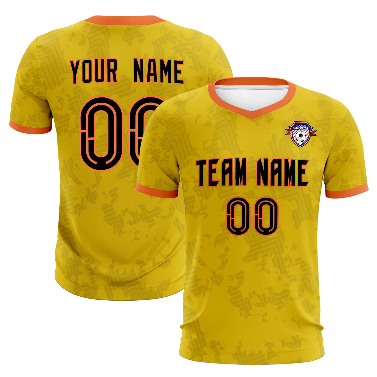 Custom Khaki Camo sports Soccer Tops/Sets Jersey