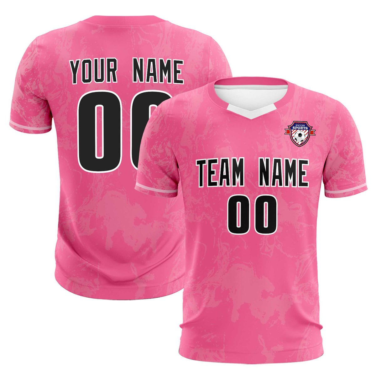 Custom Pink Classic Graffiti Pattern Sportswear Soccer Tops/Sets Jersey