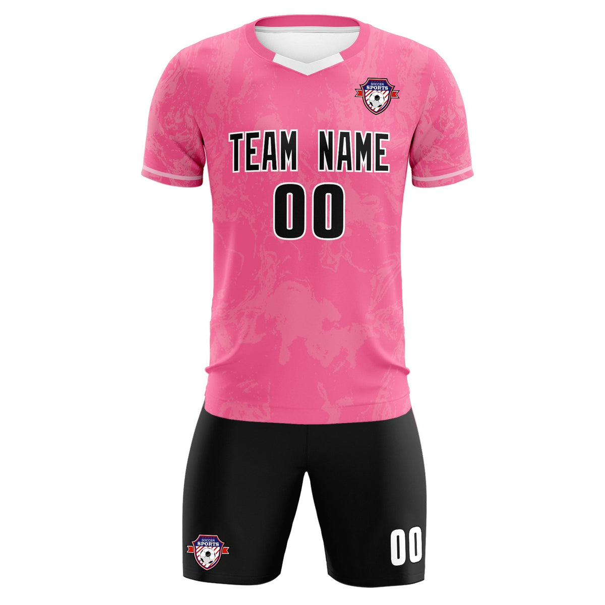 Custom Pink Classic Graffiti Pattern Sportswear Soccer Tops/Sets Jersey