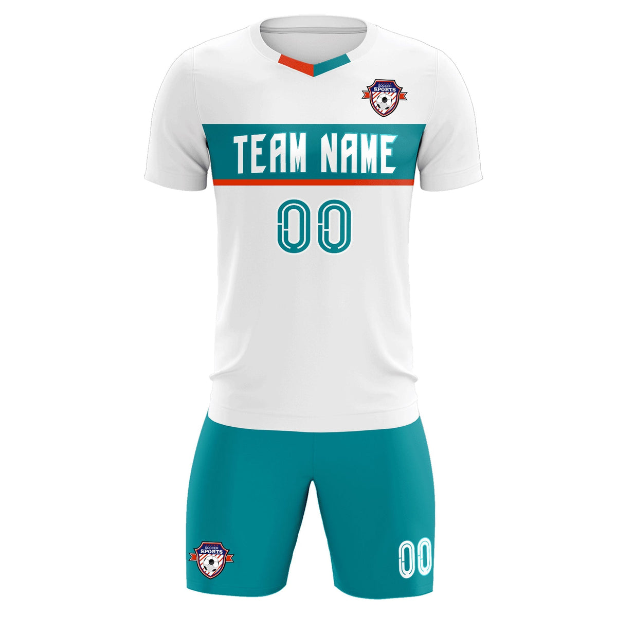 Custom White Classic Sports Sets Soccer Shirt Jersey