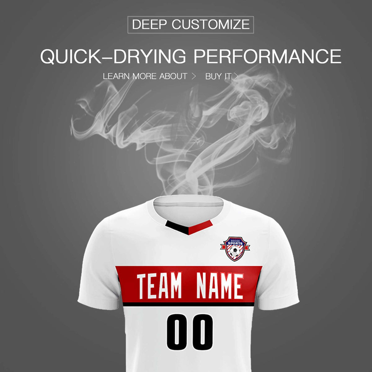 Custom White Classic Sports Sets Soccer Shirt Jersey