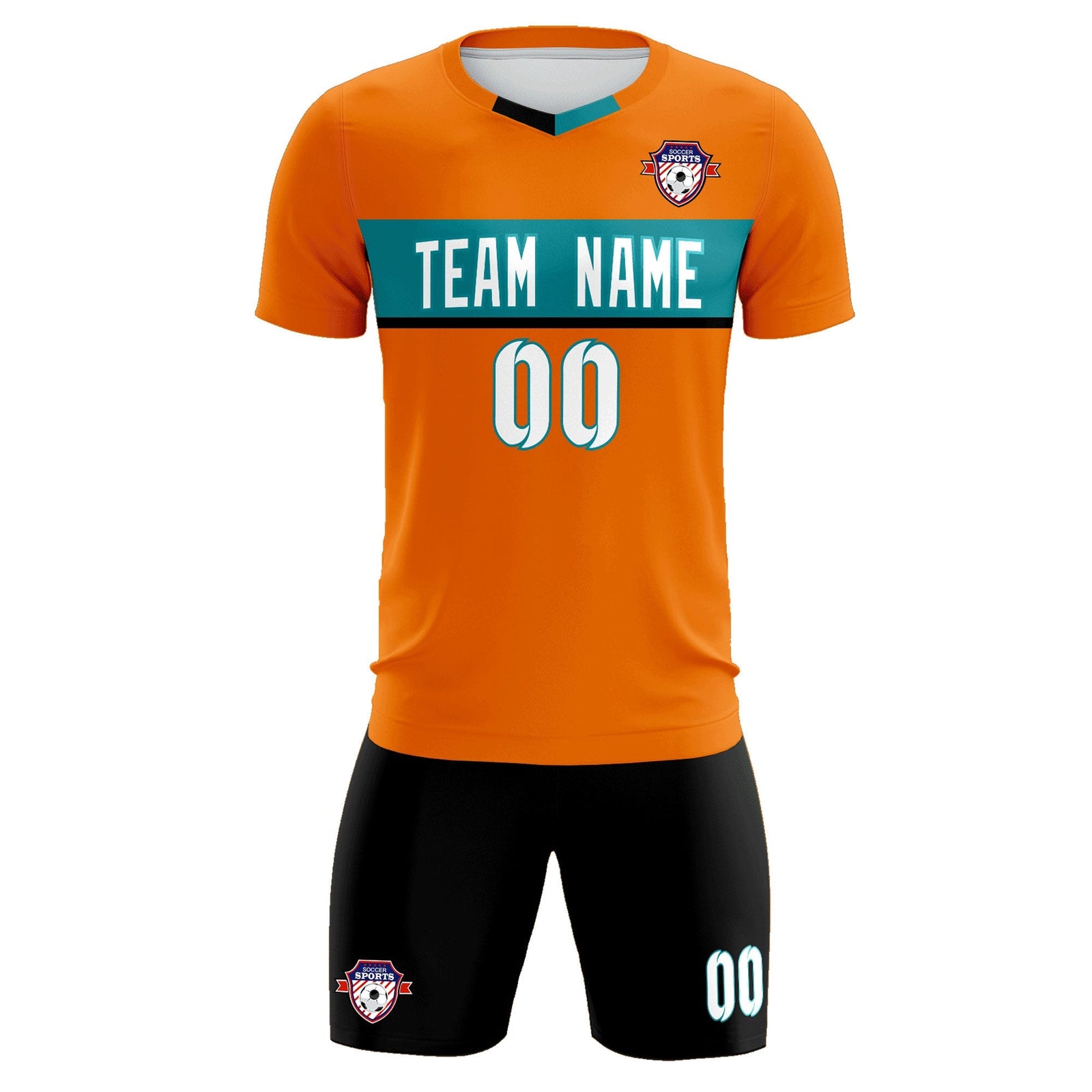 Custom Orange Classic Sports Sets Soccer Shirt Jersey