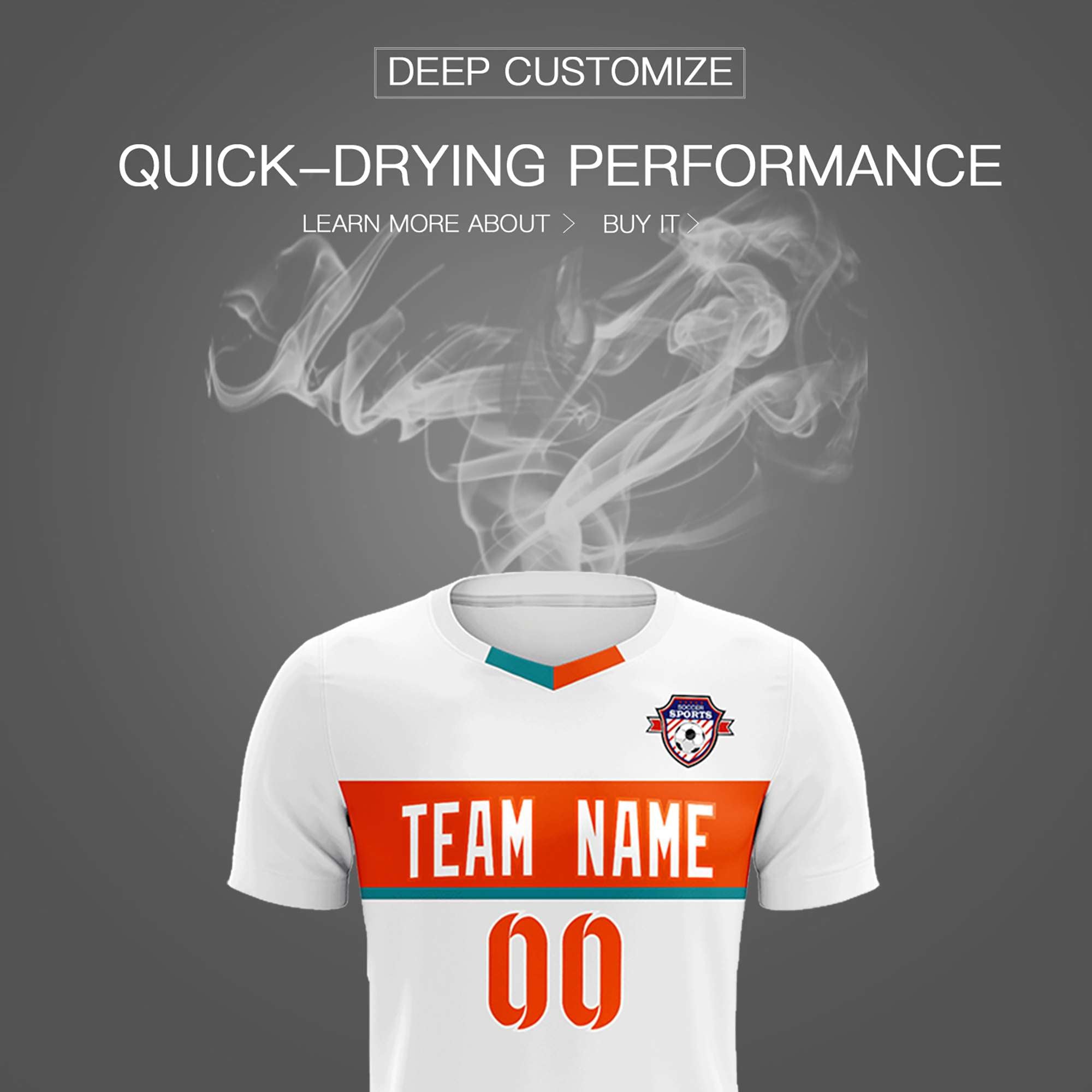 Custom White Classic Sports Sets Soccer Shirt Jersey