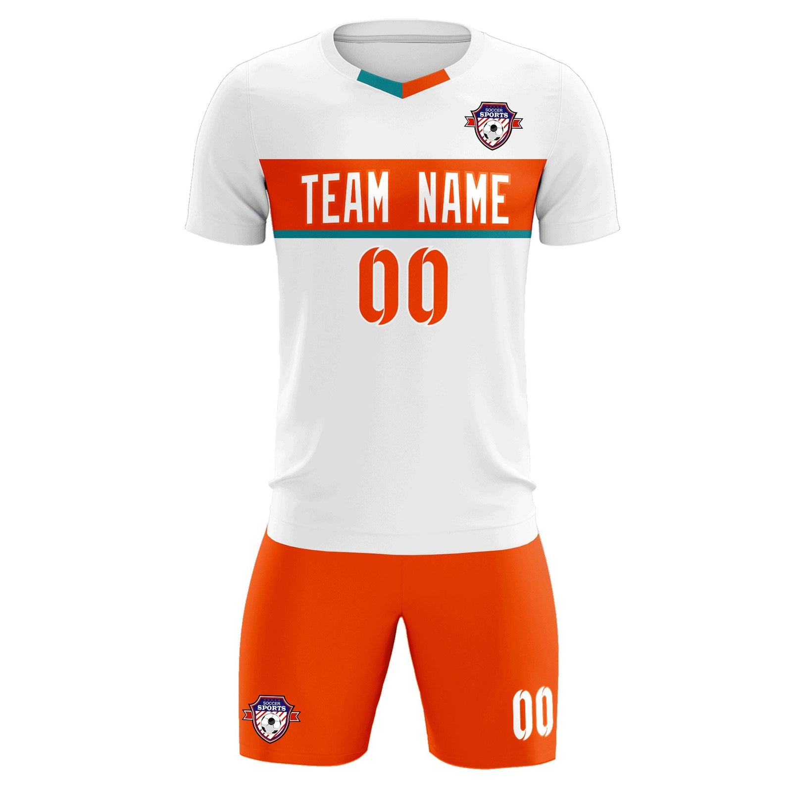 Custom White Classic Sports Sets Soccer Shirt Jersey