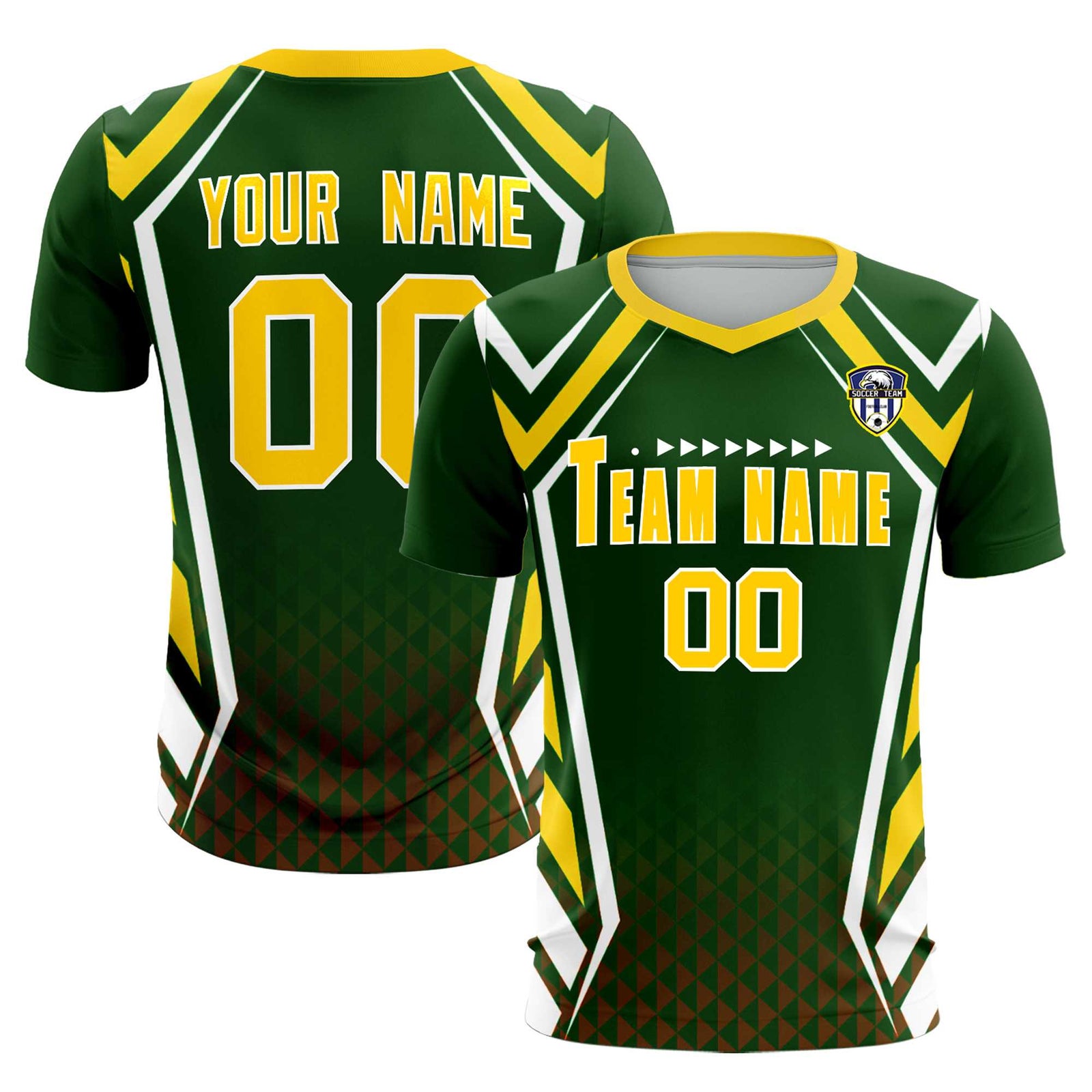Custom Midnight Green Abstract Breathable Soccer Tops/Sets Jersey