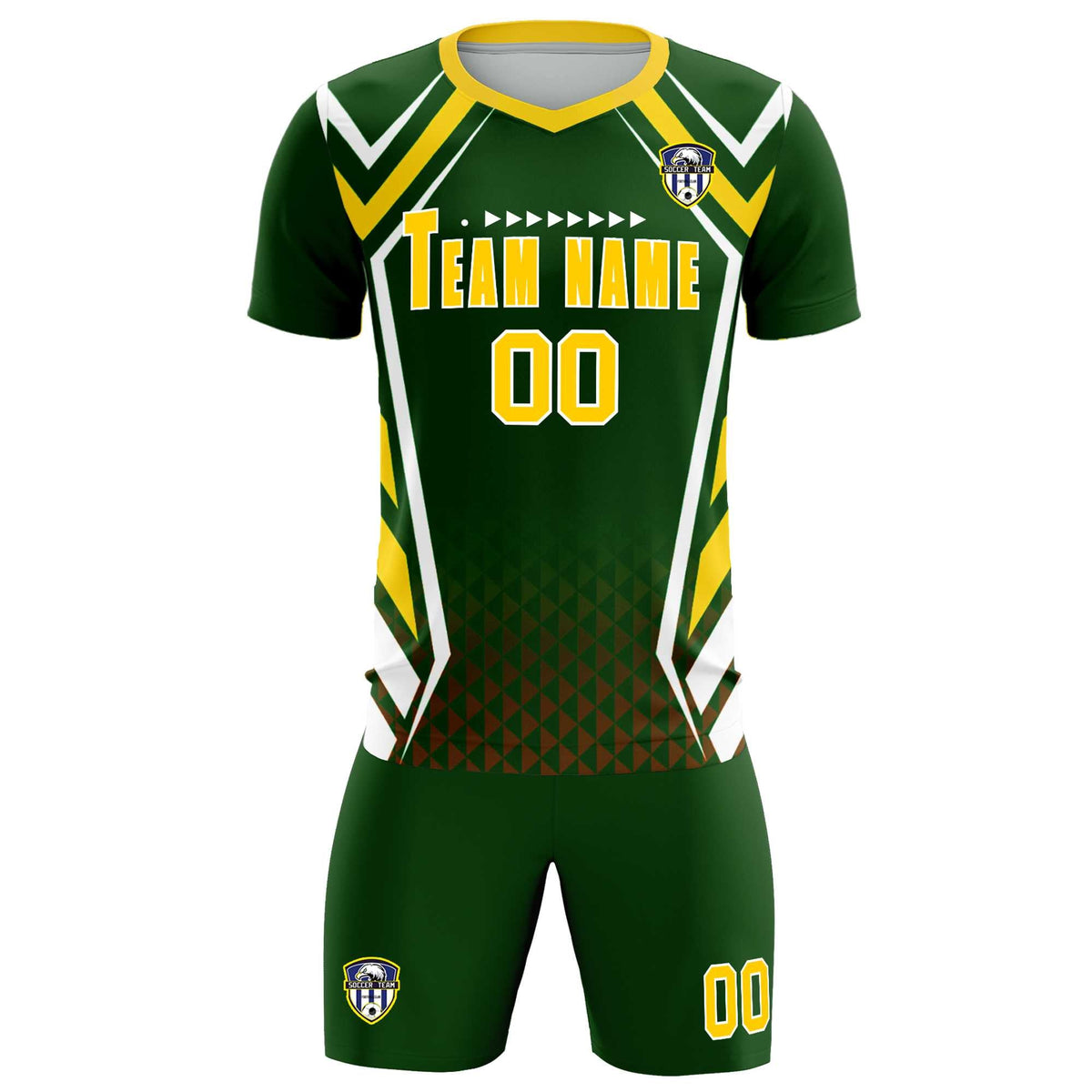 Custom Midnight Green Abstract Breathable Soccer Tops/Sets Jersey