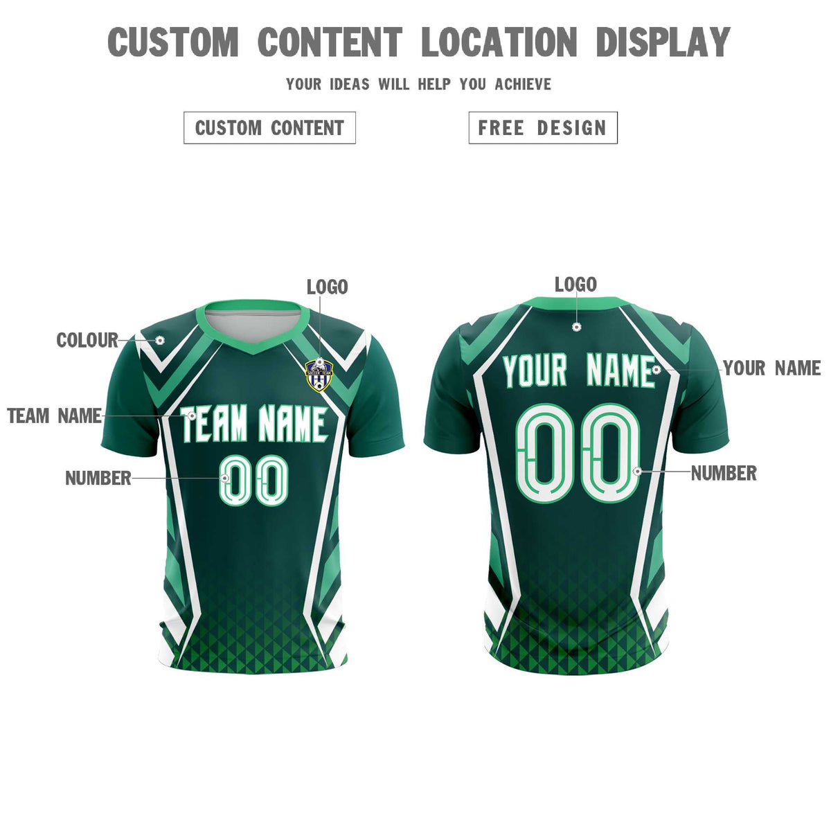 Custom Aqua Abstract Breathable Soccer Tops/Sets Jersey