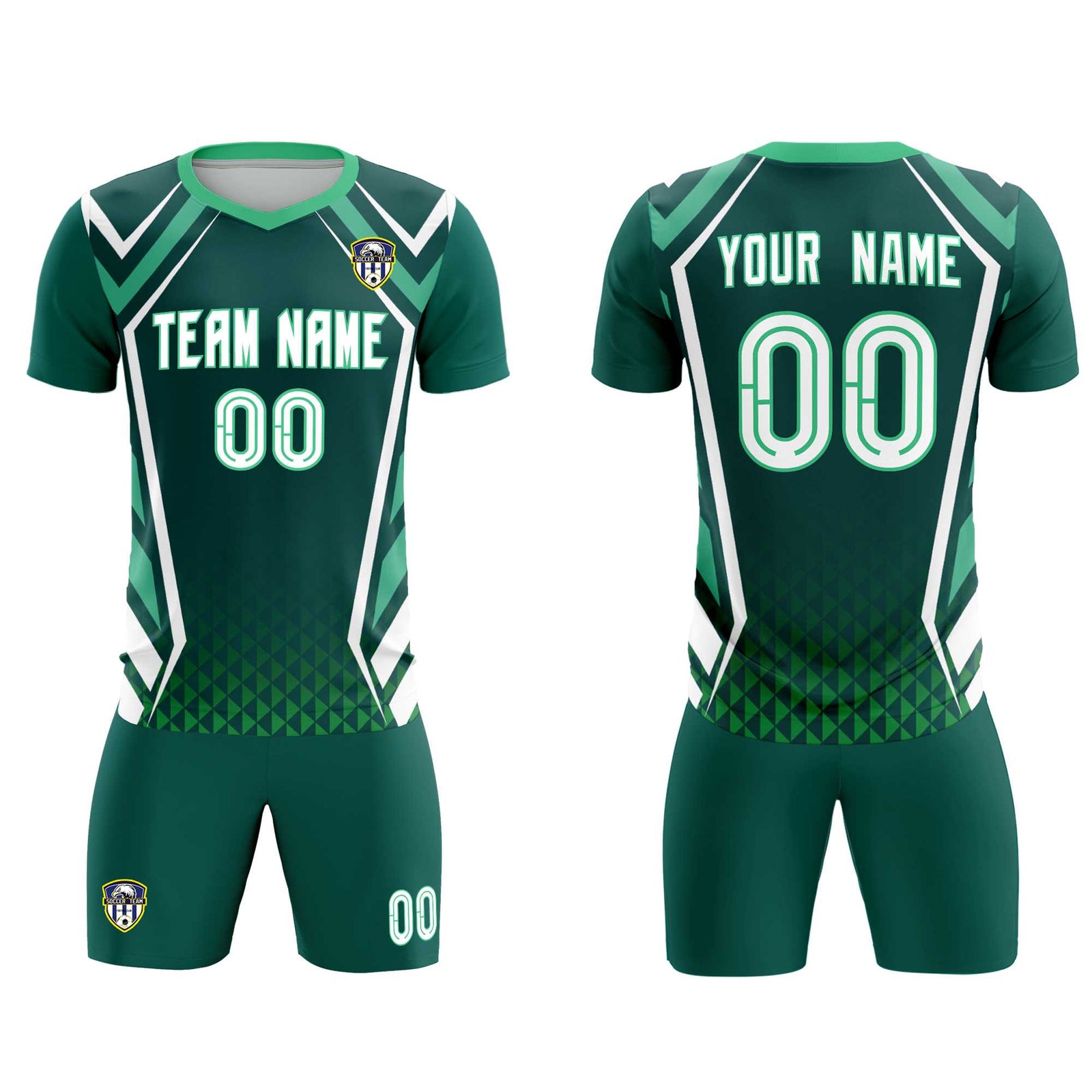 Custom Aqua Abstract Breathable Soccer Tops/Sets Jersey