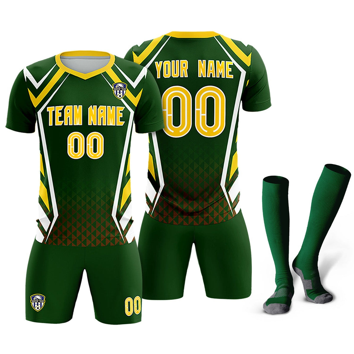 Custom Midnight Green Abstract Breathable Soccer Tops/Sets Jersey