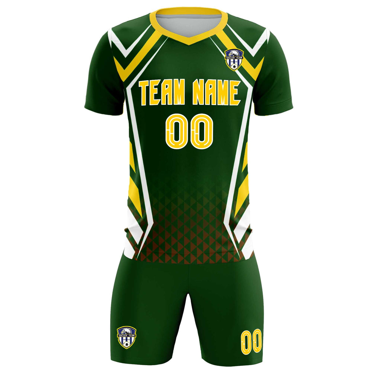 Custom Midnight Green Abstract Breathable Soccer Tops/Sets Jersey