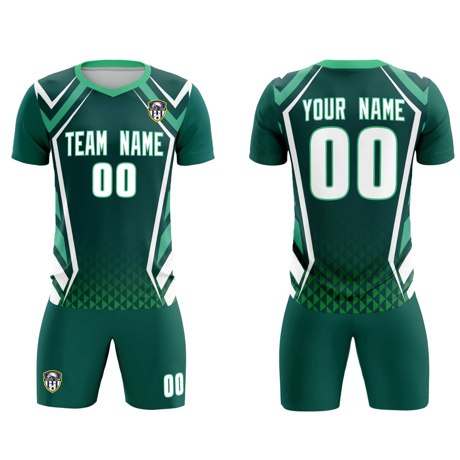 Custom Aqua Abstract Breathable Soccer Tops/Sets Jersey