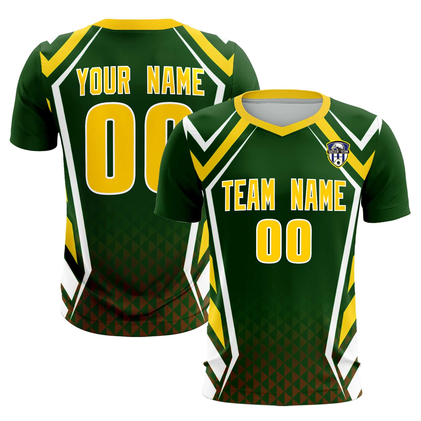 Custom Midnight Green Abstract Breathable Soccer Tops/Sets Jersey