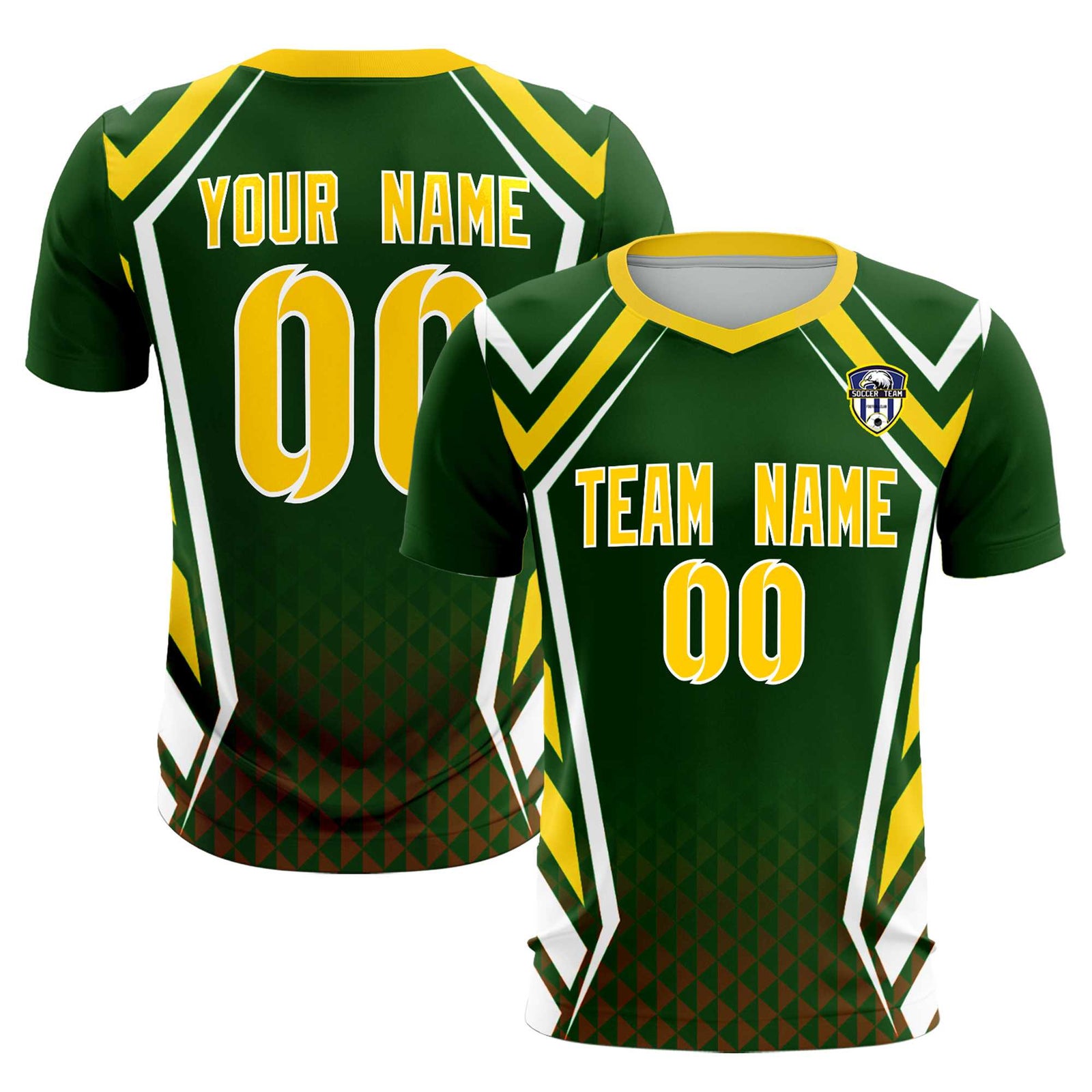 Custom Midnight Green Abstract Breathable Soccer Tops/Sets Jersey