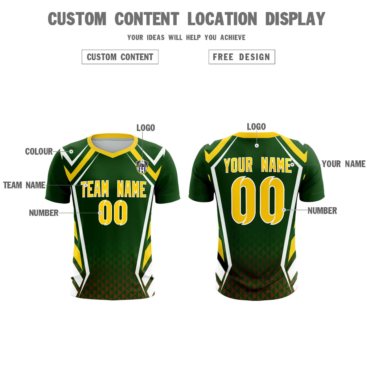 Custom Midnight Green Abstract Breathable Soccer Tops/Sets Jersey