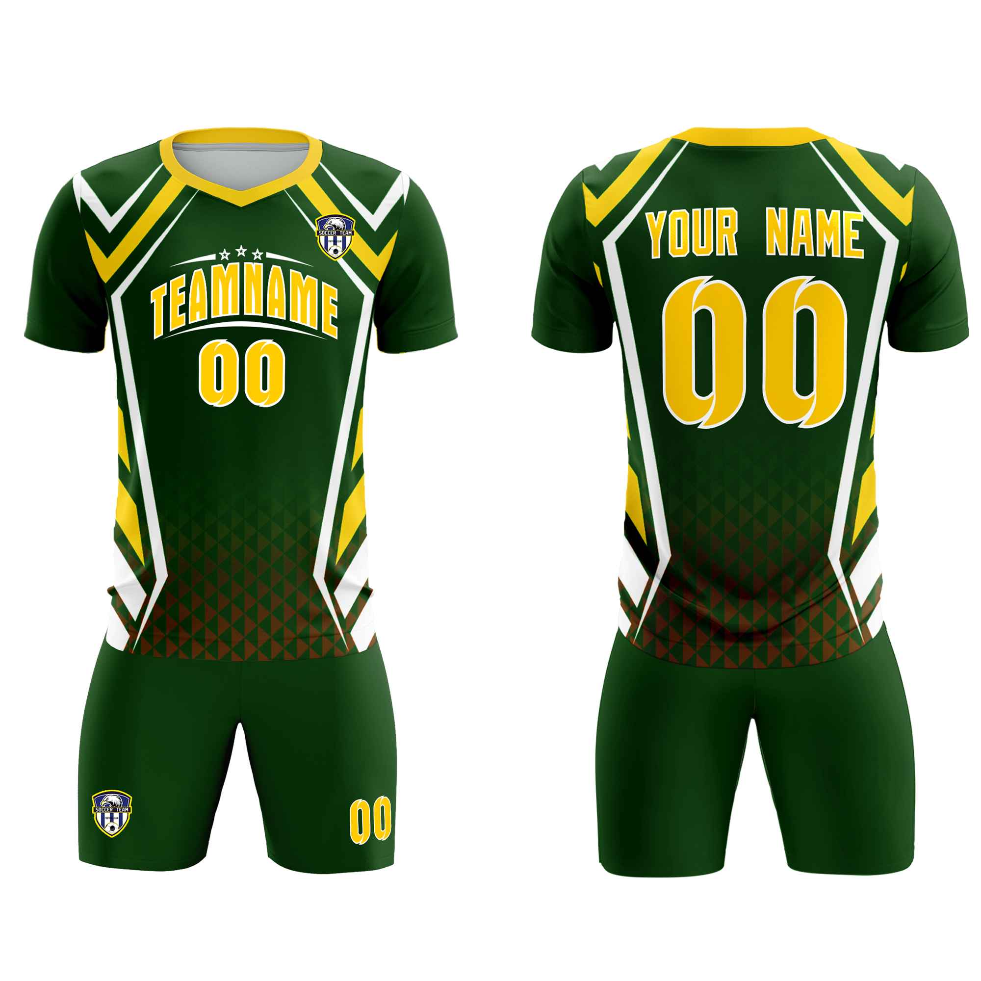 Custom Midnight Green Abstract Breathable Soccer Tops/Sets Jersey