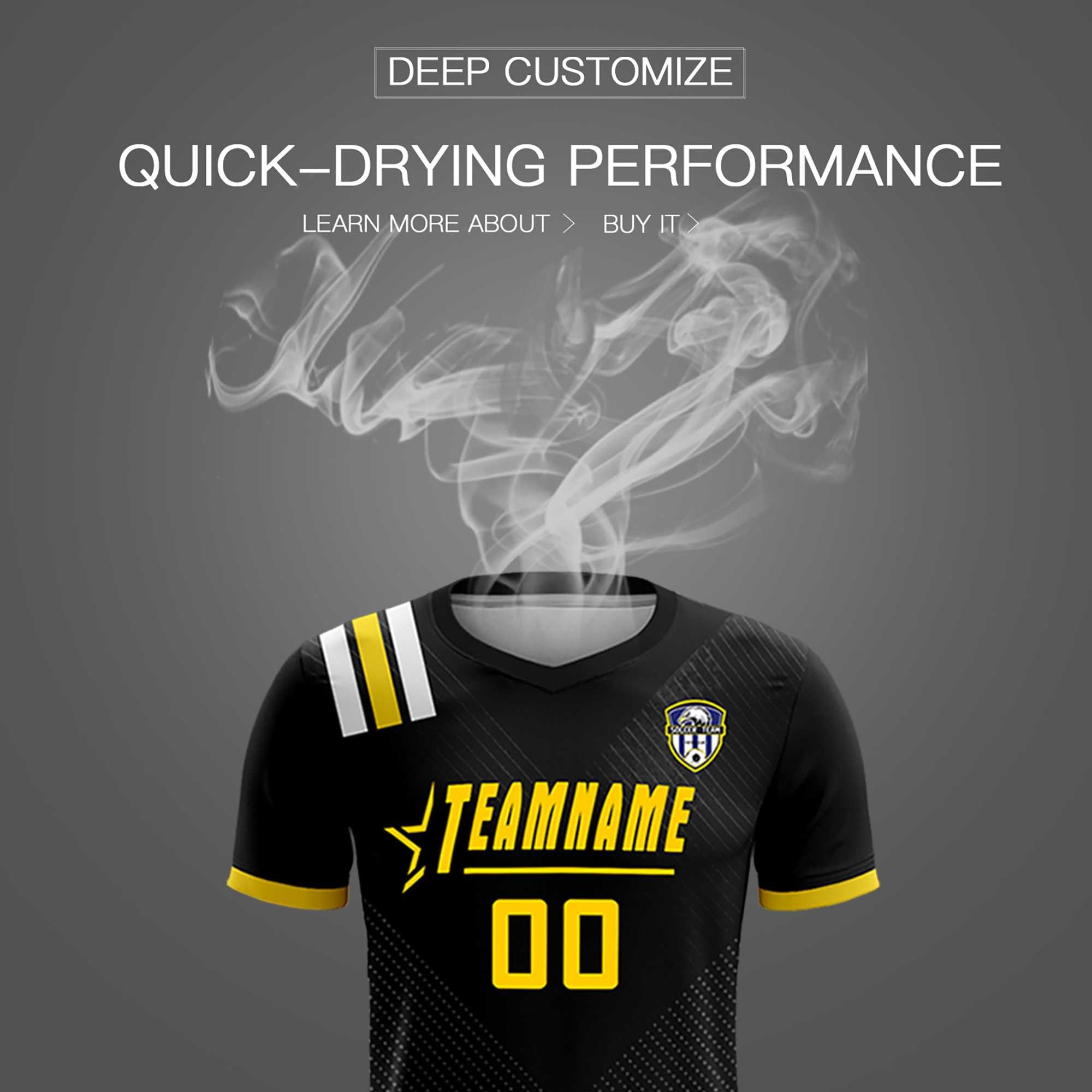 Custom Black Striped Sportswear Soccer Tops/Sets Jersey For Adults