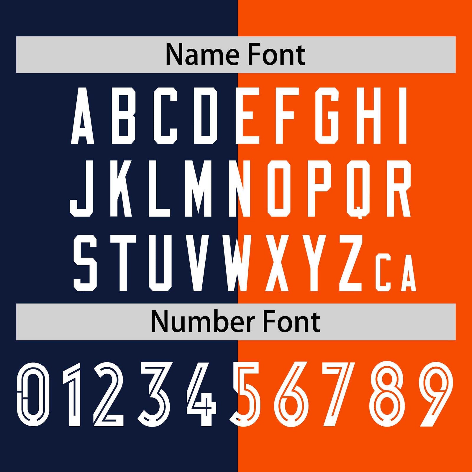 Custom Navy Orange Neck Split Design Long Sleeve Performance T-Shirt