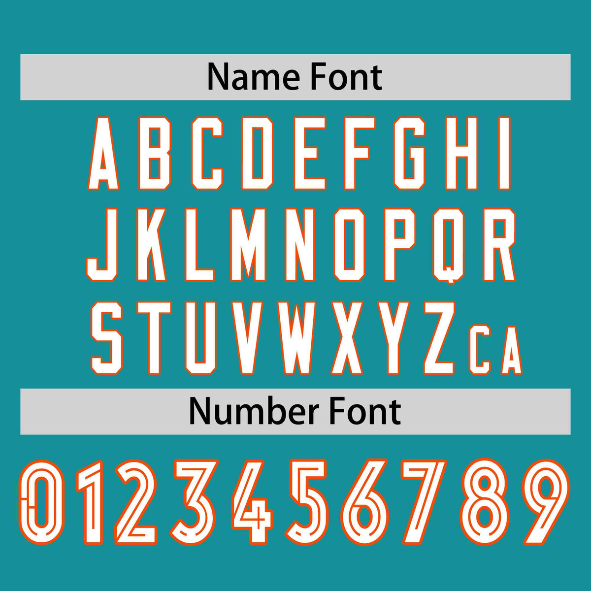 Custom Aqua Orange Crew Neck Split Design Long Sleeve Performance T-Shirt