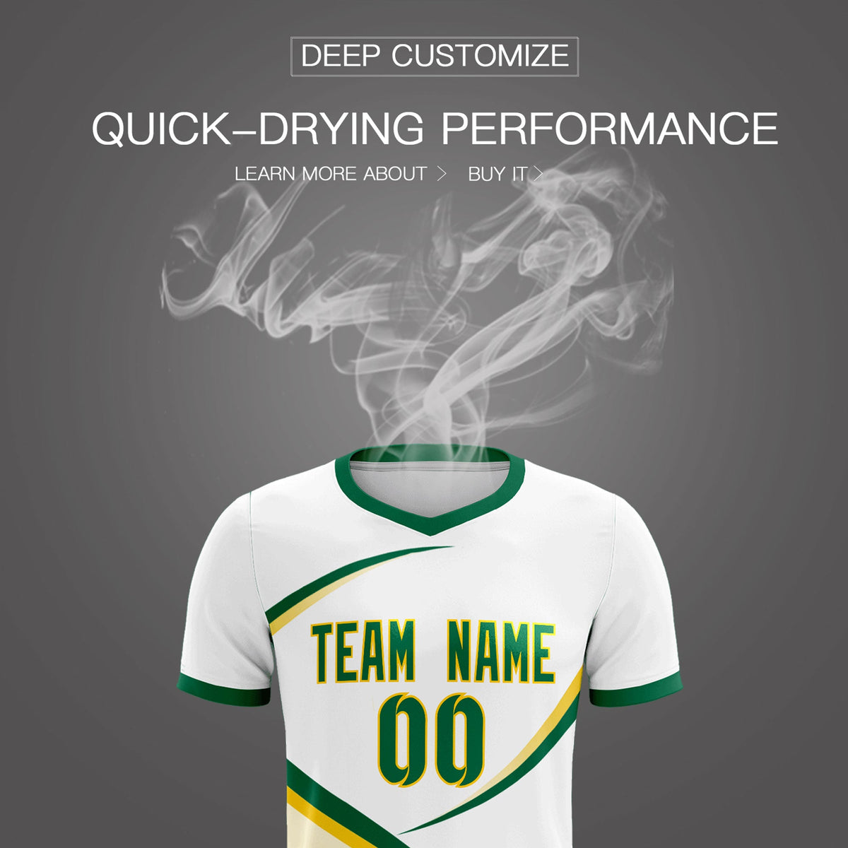 Custom White Kelly Green Color Block Training Uniform For Men Soccer Sets Jersey