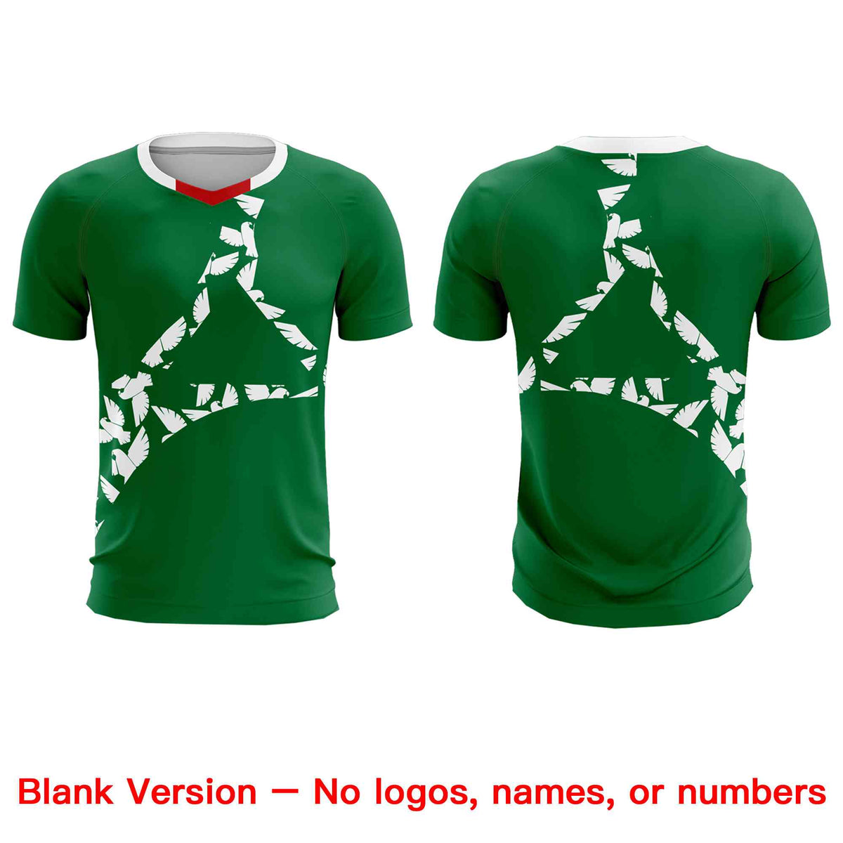 Custom Kelly Green White Mexico Eagle World Cup Inspired Wrinkle-Resistant Graffiti Pattern Soccer Sets Jersey
