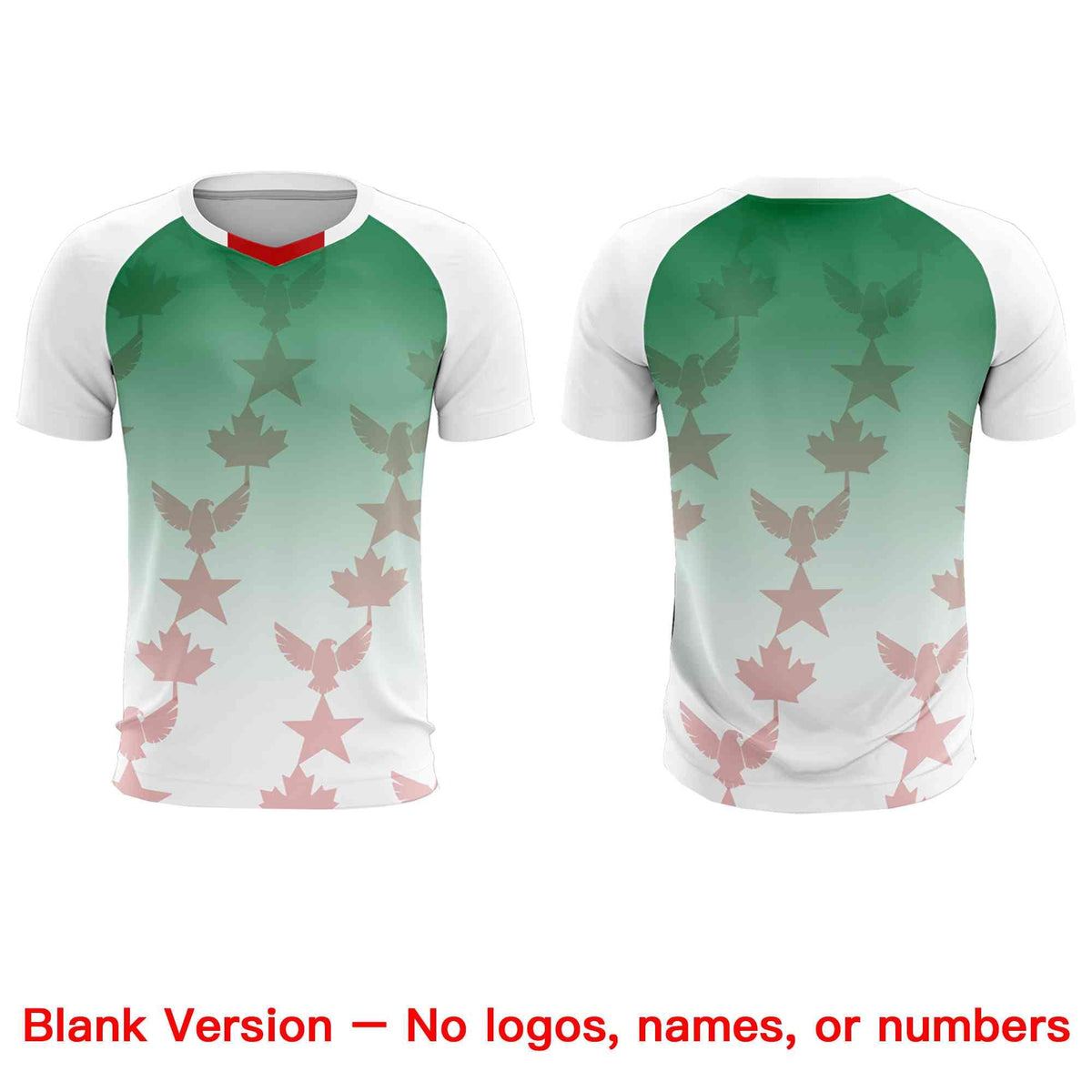 Custom White Kelly Green World Cup Inspired Quick-Drying Training Uniform Gradient Fashion Soccer Sets Jersey