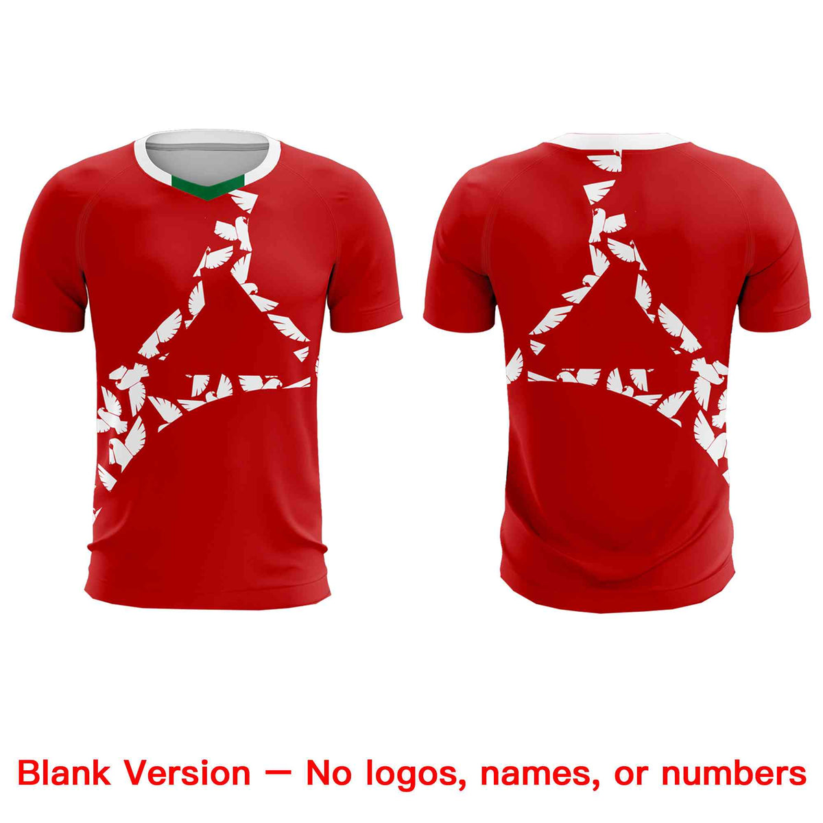 Custom Red White Mexico Eagle World Cup Inspired Quick-Drying Graffiti Pattern Soccer Sets Jersey