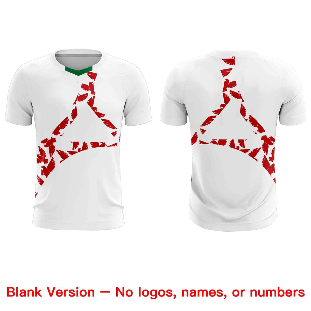 Custom White Red Mexico Eagle World Cup Inspired Lightweight Graffiti Pattern Soccer Sets Jersey