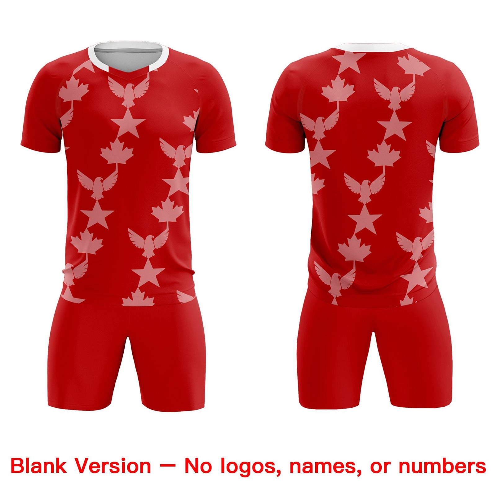 Custom Red World Cup Inspired Breathable&Quick-Drying Training Uniform Graffiti Pattern Soccer Sets Jersey