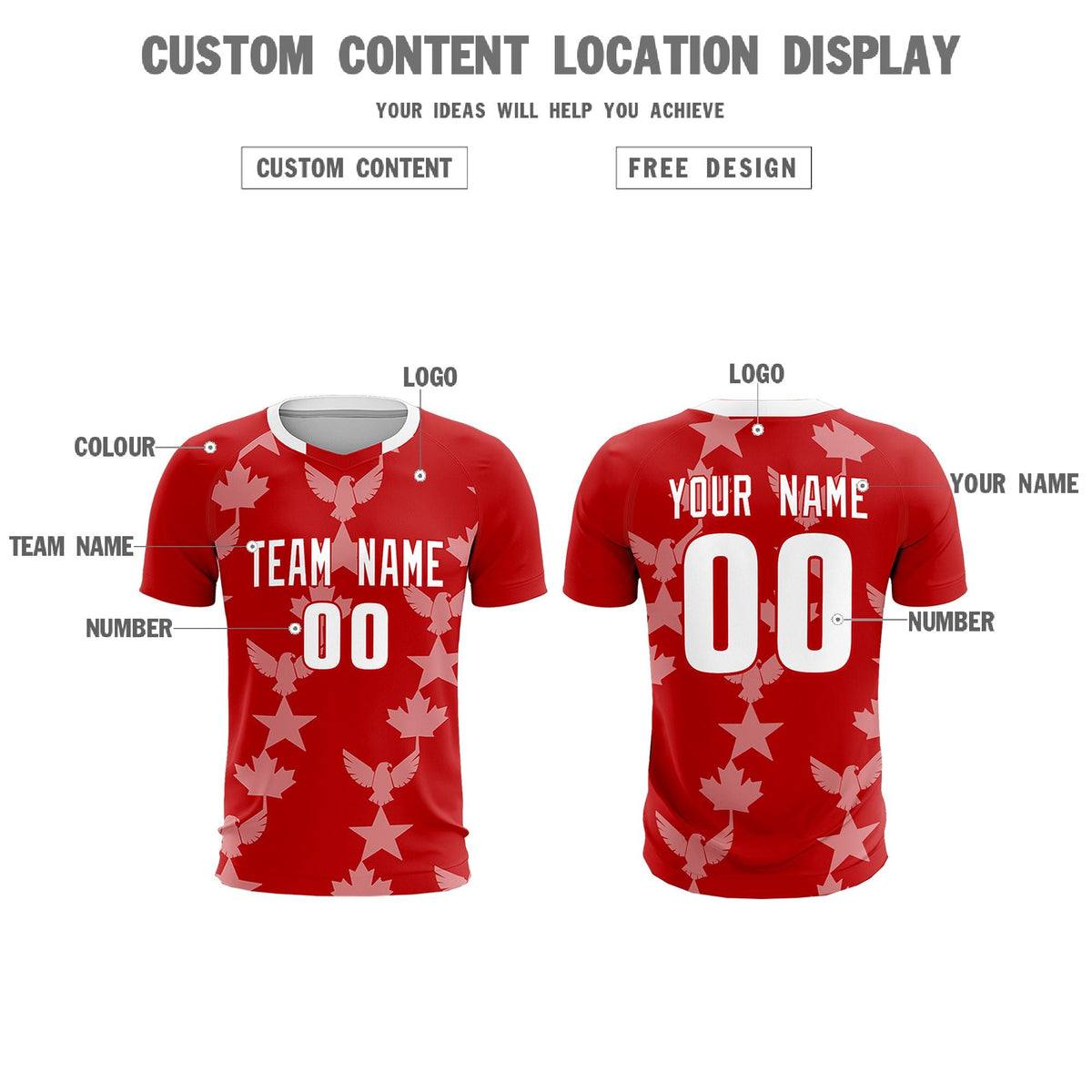 Custom Red World Cup Inspired Breathable&amp;Quick-Drying Training Uniform Graffiti Pattern Soccer Sets Jersey