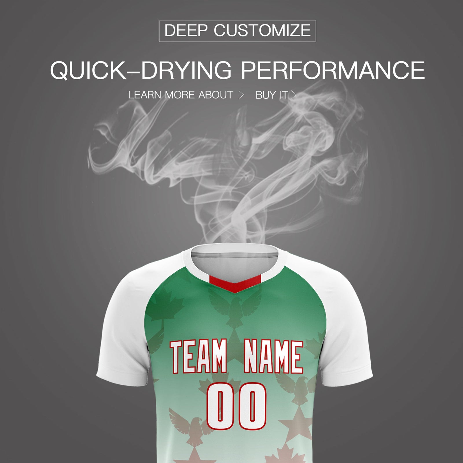 Custom White Kelly Green World Cup Inspired Quick-Drying Training Uniform Gradient Fashion Soccer Sets Jersey