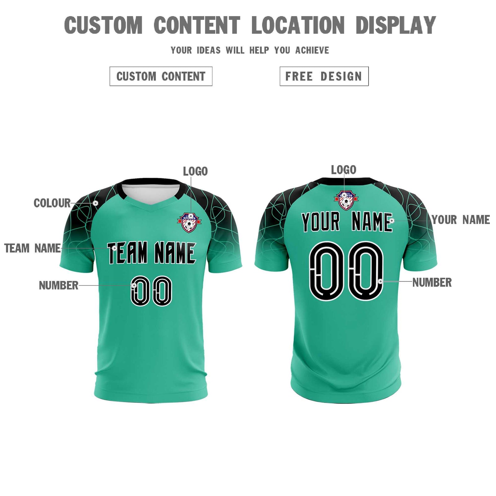 Custom Green Classic Soccer Training Sets Jersey For Adults/Kids