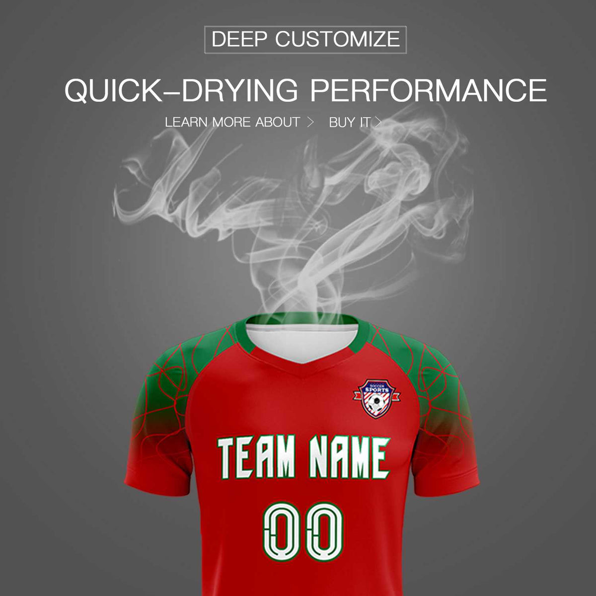 Custom Red Classic Soccer Training Sets Jersey For Adults/Kids