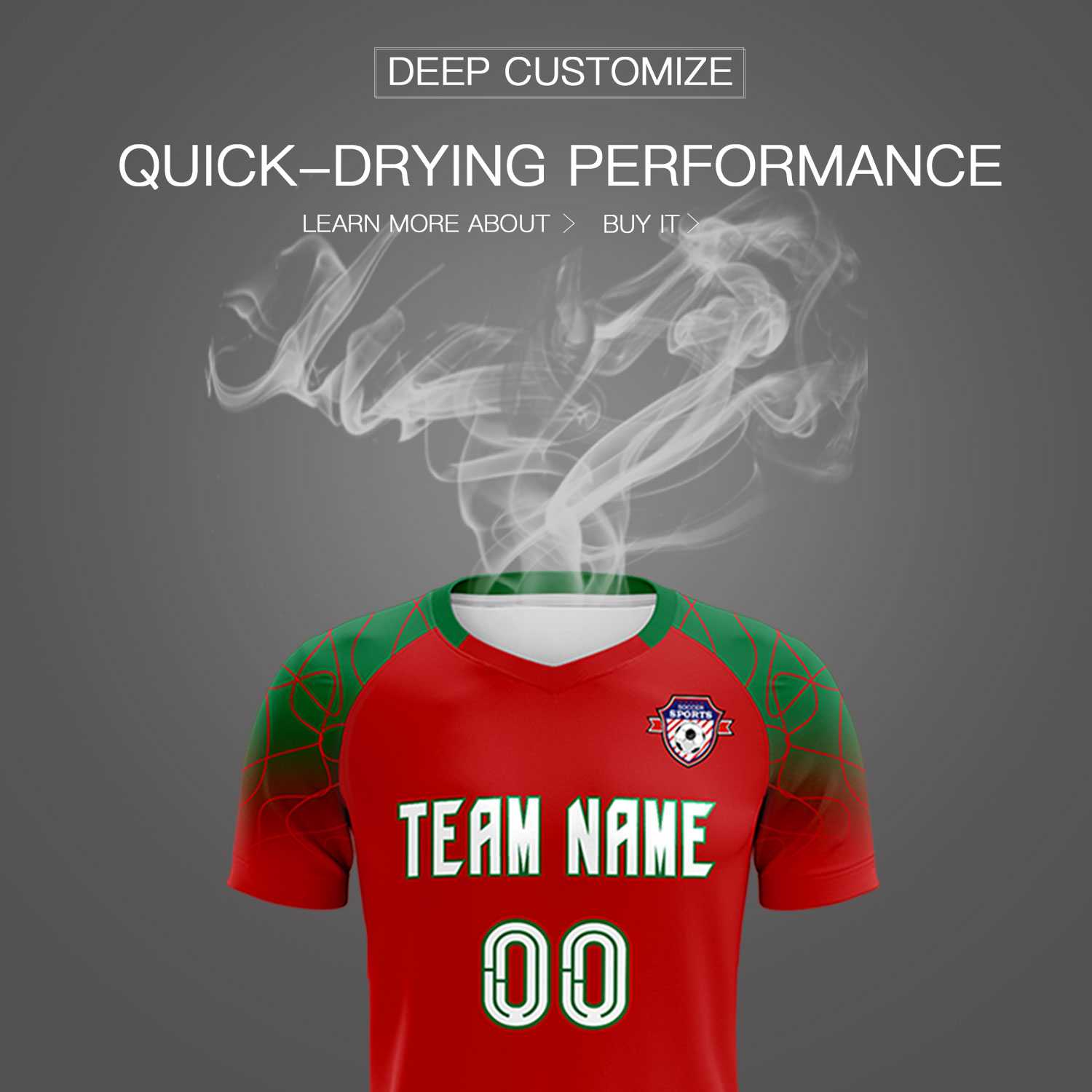 Custom Red Classic Soccer Training Sets Jersey For Adults/Kids