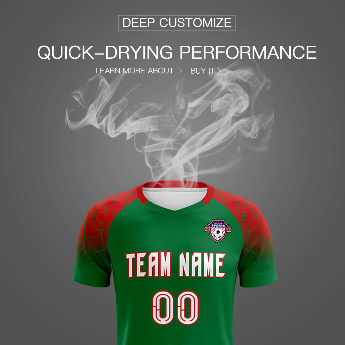 Custom Kelly Green Classic Soccer Training Sets Jersey For Adults/Kids